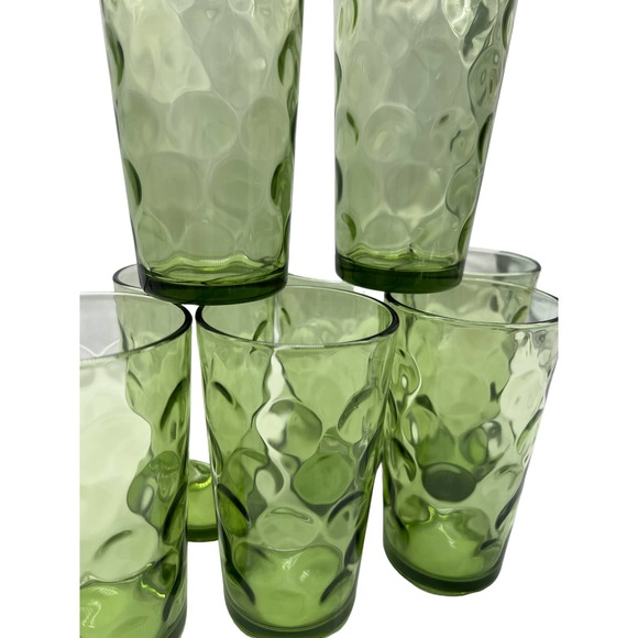 Hazel Atlas Dining Vintage Hazel Atlas Green El Dorado Optic